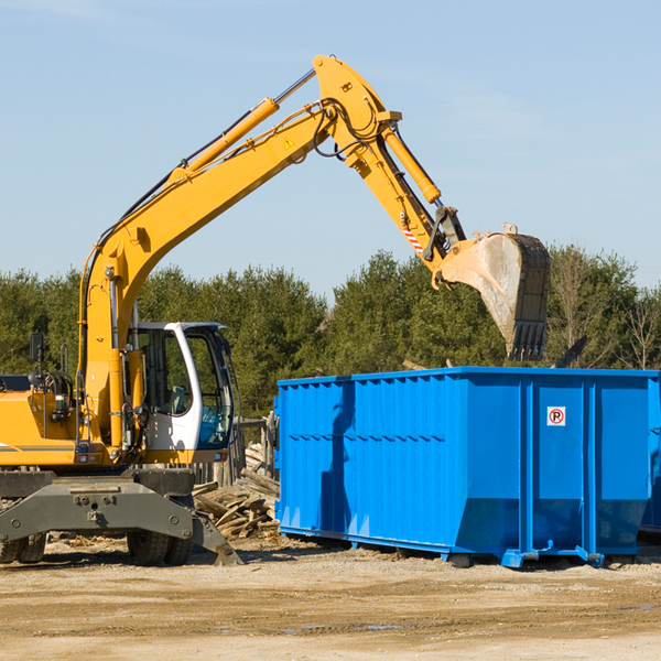 how many times can i have a residential dumpster rental emptied in Blackstone